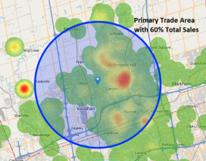 Define Primary and Secondary Trade Areas | Manifold Data Mining