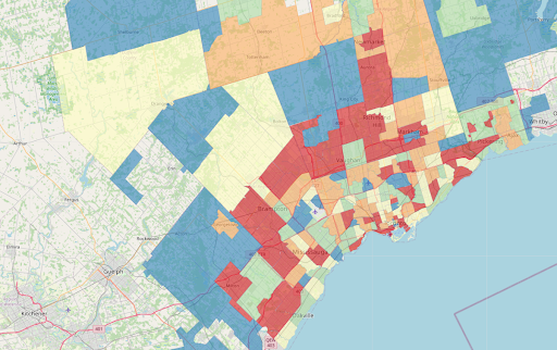 Where they are Located Around Toronto Where they are Located Around Toronto